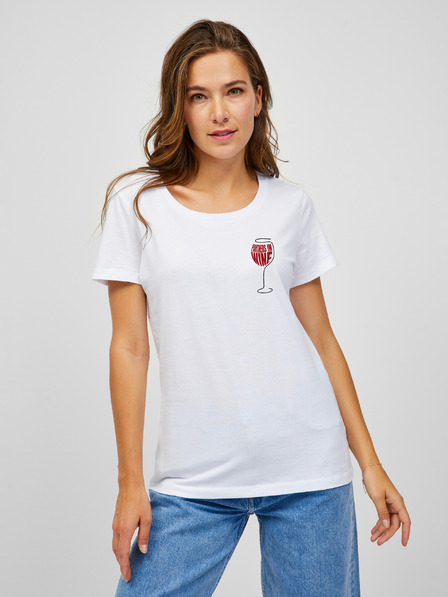 ZOOT.Original Tricou alb pentru femei ZOOT.Original Partners in wine