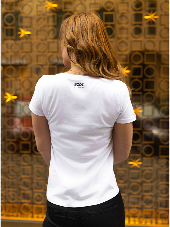 ZOOT.Original Tricou alb ZOOT Original pentru femei Gold Digger