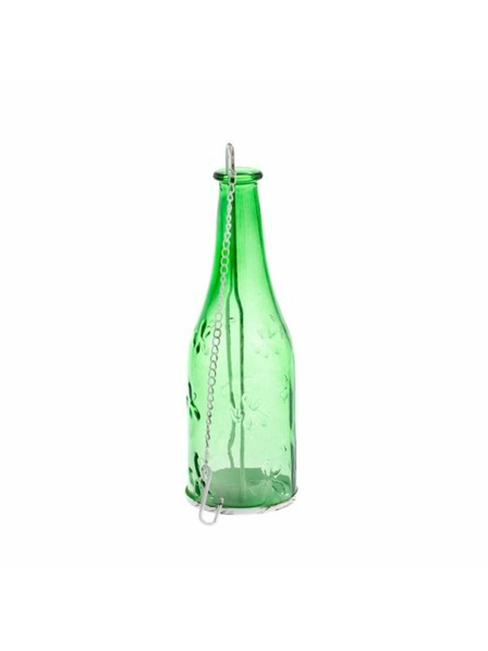 Casa de Engel Suport lumânare suspendat din sticlă - culoare verde - formă sticlă 0/24