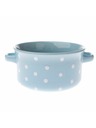 Casa de Engel Bol ceramic - albastru deschis cu buline, 6/24