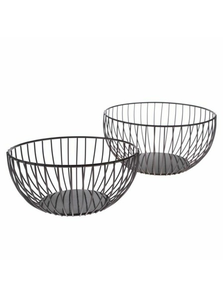Casa de Engel Bol din metal, negru - set de 2, 0/6