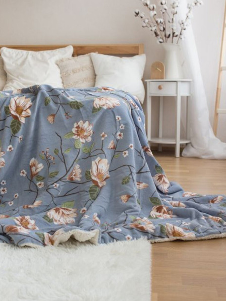 Kvalitex Pătură din piele de miel 150x200cm Magnolia auriu