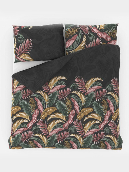 Kvalitex Lenjerie de pat extinsă din bumbac DELUX 140x220, 70x90cm PALMA gri