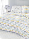 Kvalitex Lenjerie de pat franceză din bumbac Delux 220x200, 70x90cm Duo albastru Kvalitex