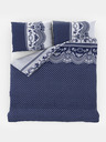 Kvalitex Lenjerie de pat clasică din bumbac STANDARD 140x200, 70x90cm Canzone albastru Kvalitex