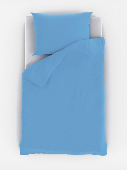 Kvalitex Lenjerie de pat pentru pătuț din bumbac albastru