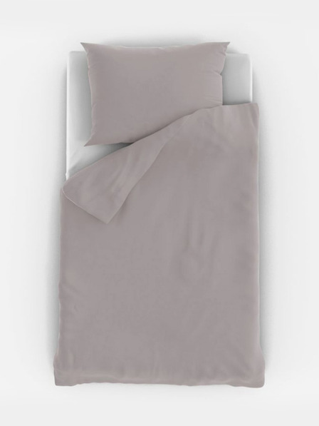 Kvalitex Lenjerie de pat din bumbac pentru pătuț gri deschis