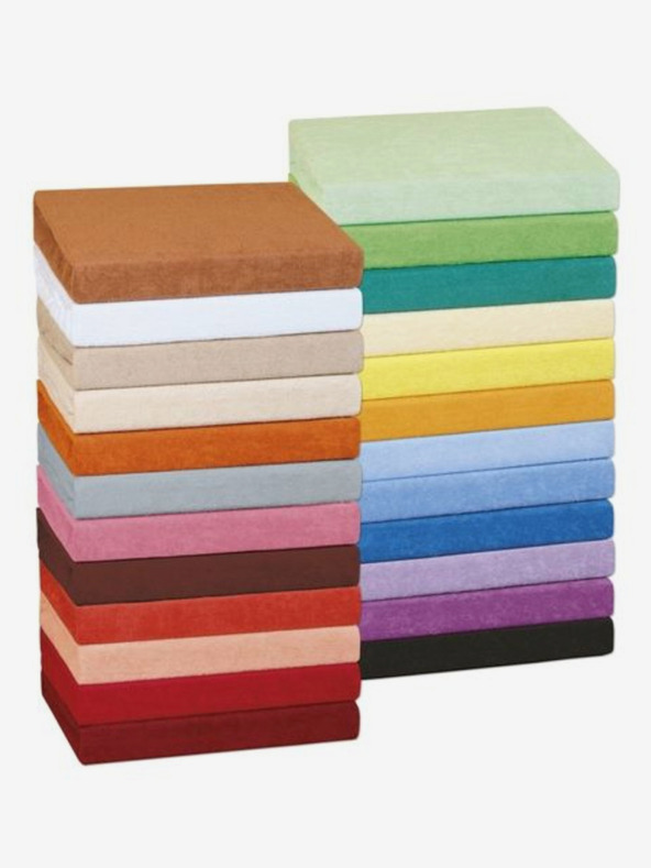 Kvalitex Cearșaf froté 200x200cm lămâie Kvalitex