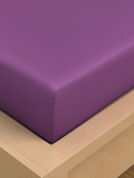 Kvalitex Cearșaf plat din bumbac 150x230cm violet Kvalitex