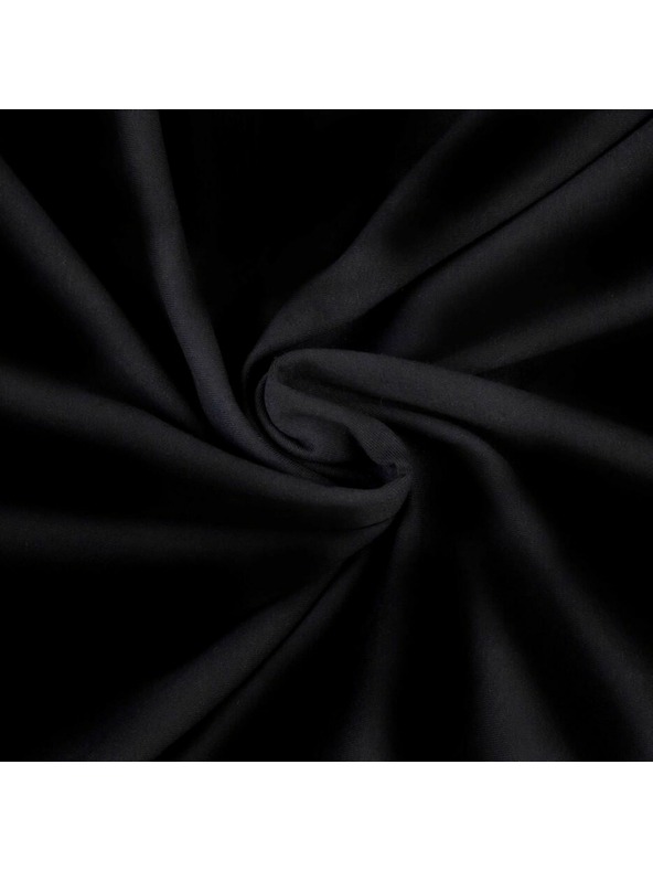Kvalitex Cearșaf Jersey 160x200cm negru Kvalitex