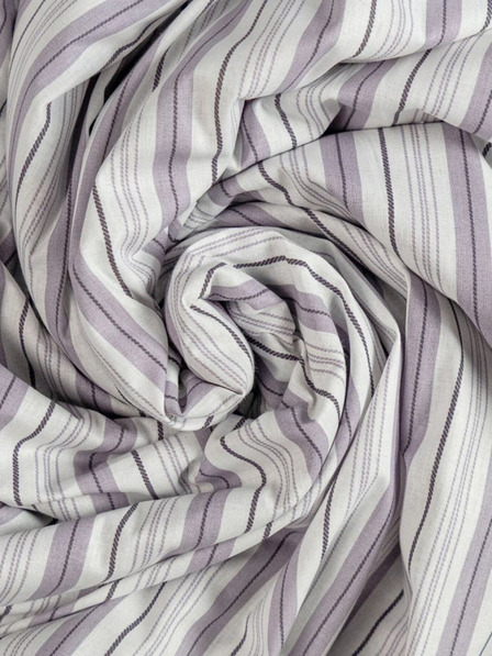 Kvalitex Cearșaf elastic din bumbac 100x200cm dungi violet Kvalitex