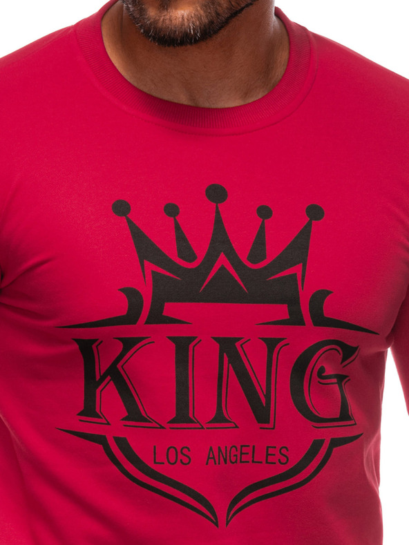 Edoti EDOTI Hanorace cu glugă, bărbați, roșu