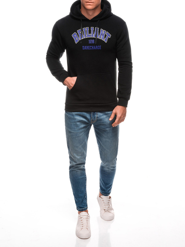 Edoti EDOTI Hanorac pentru bărbați, negru