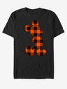 ZOOT.Fan Tricou unisex negru Disney Autumn Buffalo Check Mickey