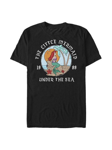 ZOOT.Fan Tricou negru pentru bărbați Disney Mermaid Beach_90.psd