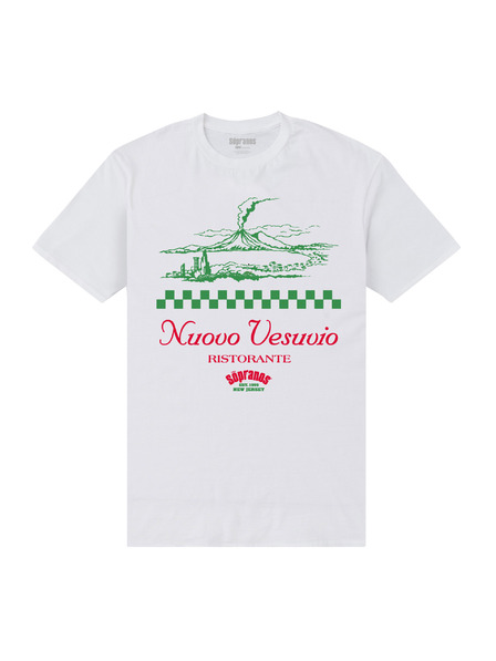 ZOOT.Fan Tricou alb HBO The Sopranos Nuovo Vesuvio