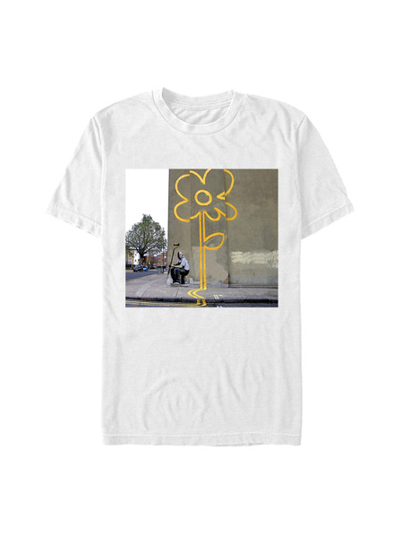 ZOOT.Fan Alb Banksy (Brandalised) Yellow Line Flower