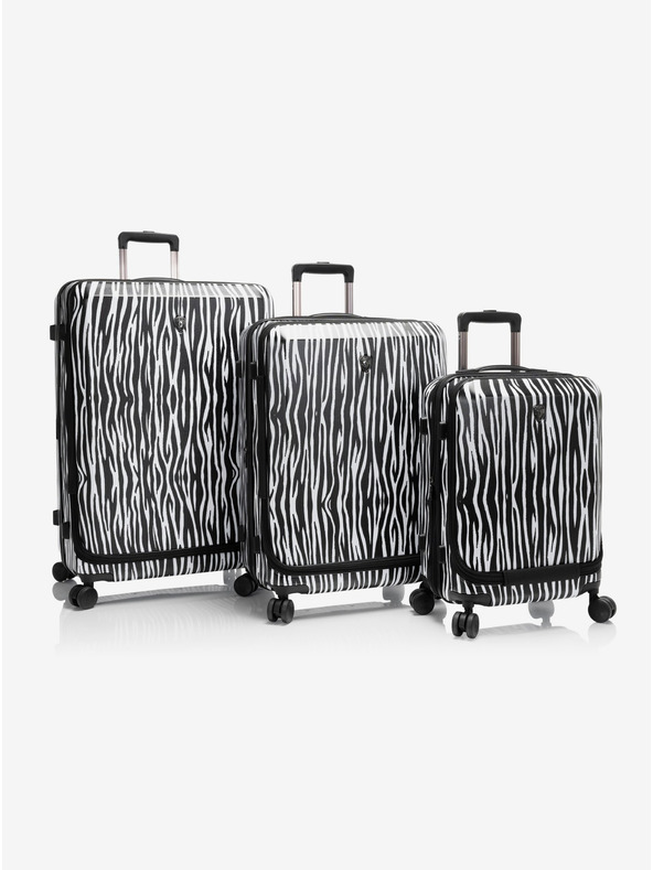 Heys Set de 3 valize de călătorie Heys EZ Fashion S,M,L Zebra