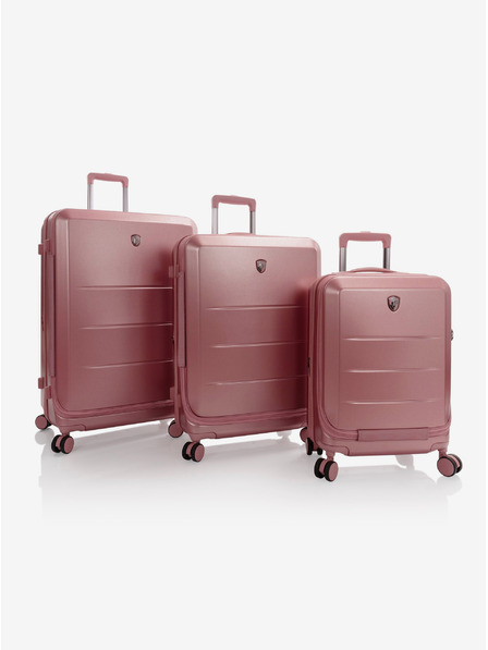 Heys Set de 3 valize de călătorie Heys EZ Fashion S,M,L Rose Gold