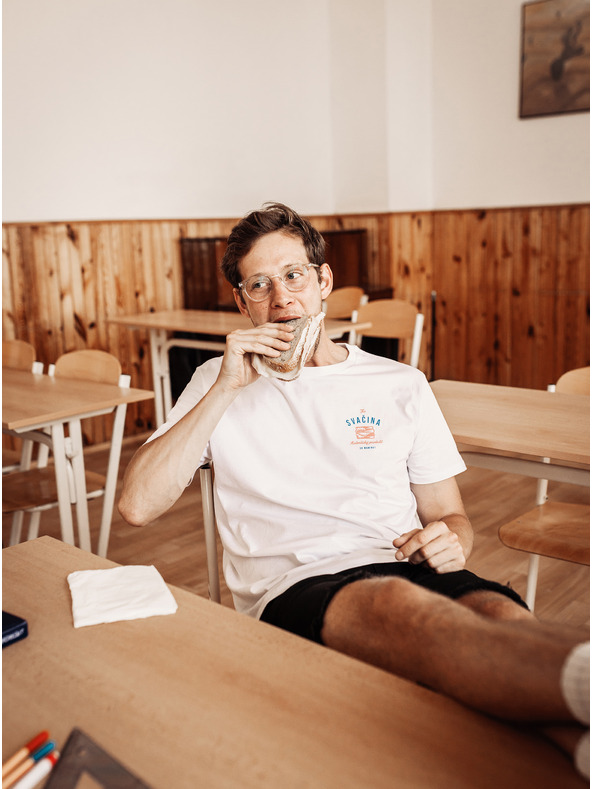 ZOOT.Original Tricou alb ZOOT Original pentru femei Snack de la mamă