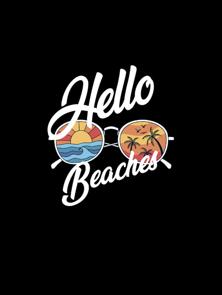 ZOOT.Original Tricou negru pentru femei ZOOT.Original Hello beaches