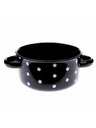 Casa de Engel Bol ceramic, negru cu buline, 560ml, 6/24