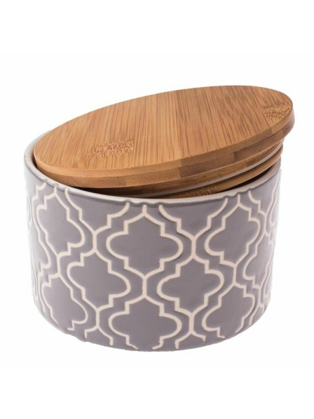 Casa de Engel Recipient ceramic cu capac de bambus, 0/24