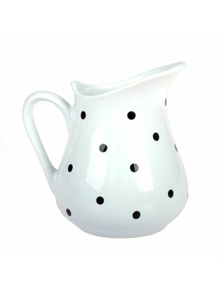 Casa de Engel Vas ceramic - alb cu puncte negre, 500ml, 6/24