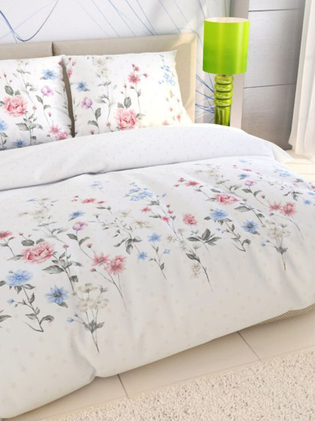 Kvalitex Lenjerie de pat franceză din bumbac DELUX 200x200, 70x90cm LOUKA roz