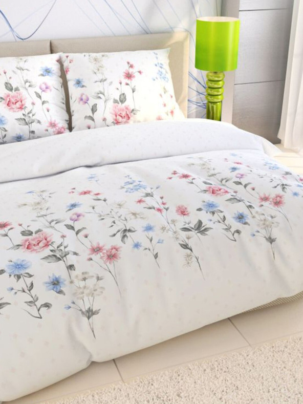 Kvalitex Lenjerie de pat franceză din bumbac DELUX 200x200, 70x90cm LOUKA roz