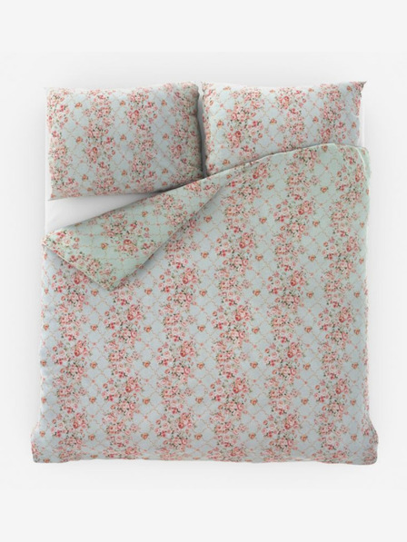 Kvalitex Lenjerie de pat franceză din bumbac Provence Collection 220x200, 70x90cm Rosalie verde Qualitex