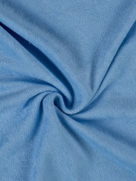 Kvalitex Cearșaf dublu din terry 180x200cm albastru deschis Kvalitex