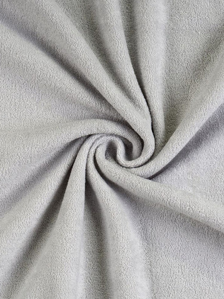 Kvalitex Cearșaf Terry 200x200cm gri deschis Kvalitex