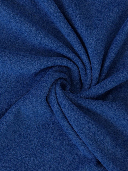 Kvalitex Cearșaf Terry 120x200cm albastru închis Kvalitex