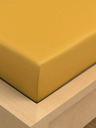 Kvalitex Cearșaf de bumbac 150x230cm galben
