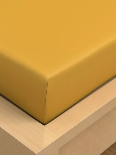 Kvalitex Cearșaf de bumbac 150x230cm galben