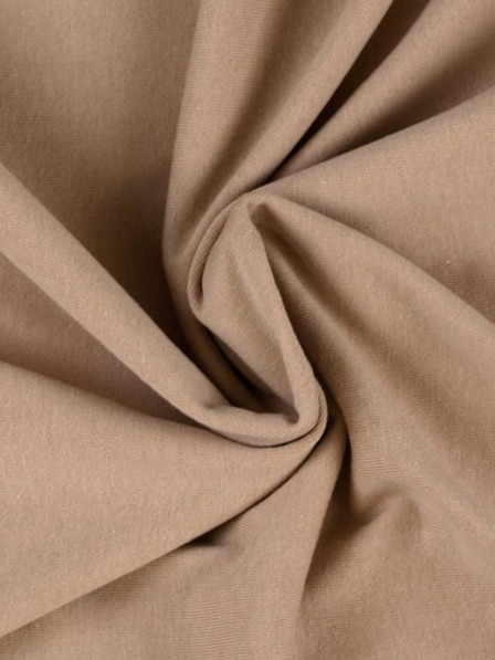 Kvalitex Cearșaf Jersey pat dublu 200x200cm bej deschis