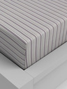 Kvalitex Cearșaf elastic din bumbac 200x200cm dungi violet Kvalitex