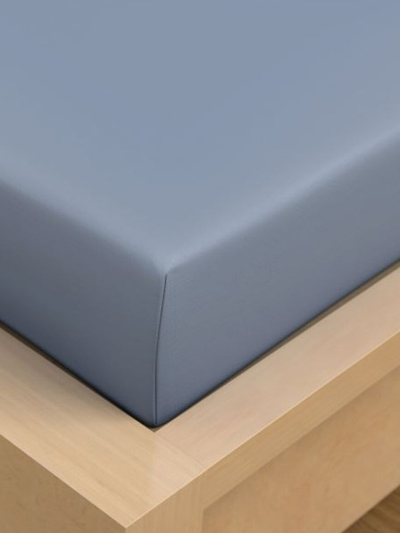 Kvalitex Cearșaf de bumbac 150x230cm albastru