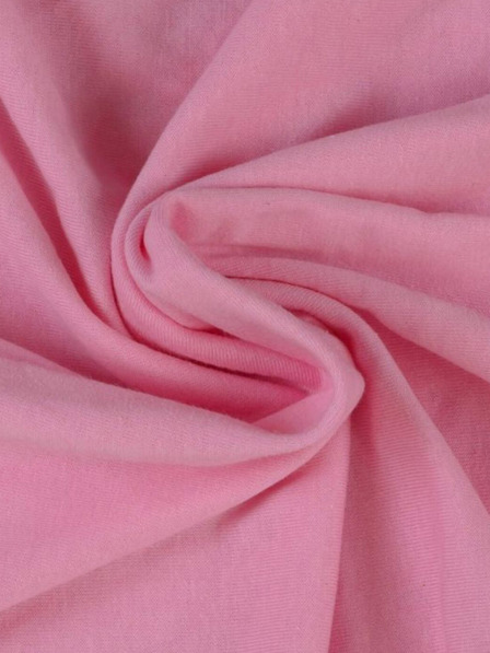 Kvalitex Cearșaf Jersey pat dublu 180x200cm roz deschis