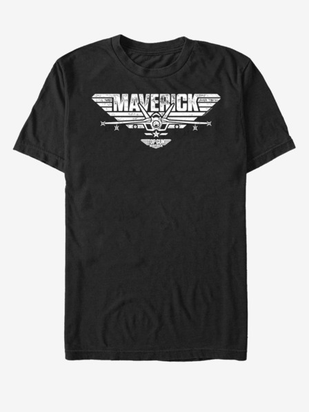 ZOOT.Fan Tricou negru unisex Paramount White Maverick