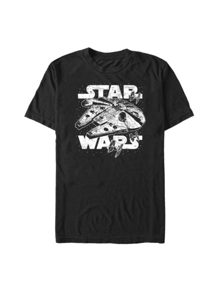 ZOOT.Fan Negru bărbați Star Wars Initiating Hyperdrive T-Shirt
