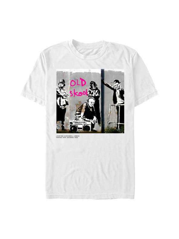 ZOOT.Fan Tricou alb Banksy (Brandalised) Old Skool