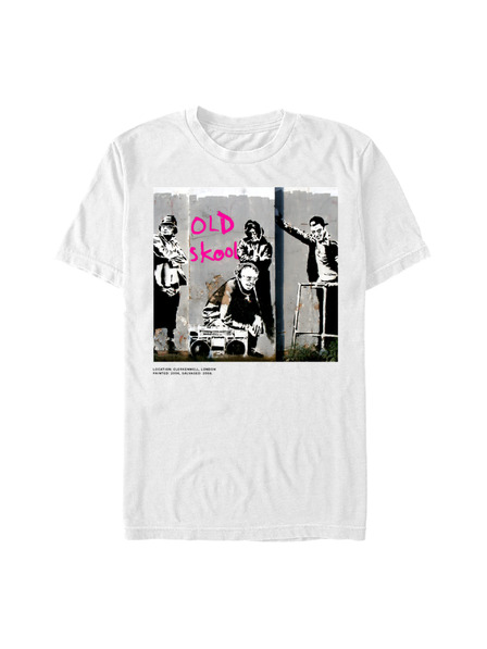 ZOOT.Fan Tricou alb Banksy (Brandalised) Old Skool