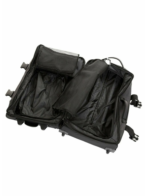 Meatfly Valiză Meatfly Contin Heather Charcoal/Black | Negru | Volum 100 L