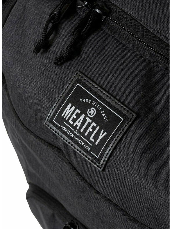 Meatfly Valiză Meatfly Contin Heather Charcoal/Black | Negru | Volum 100 L