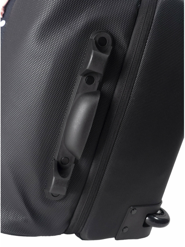 Meatfly Valiză Meatfly Contin White Dot / Powder Pink | Negru | Volum 100 L