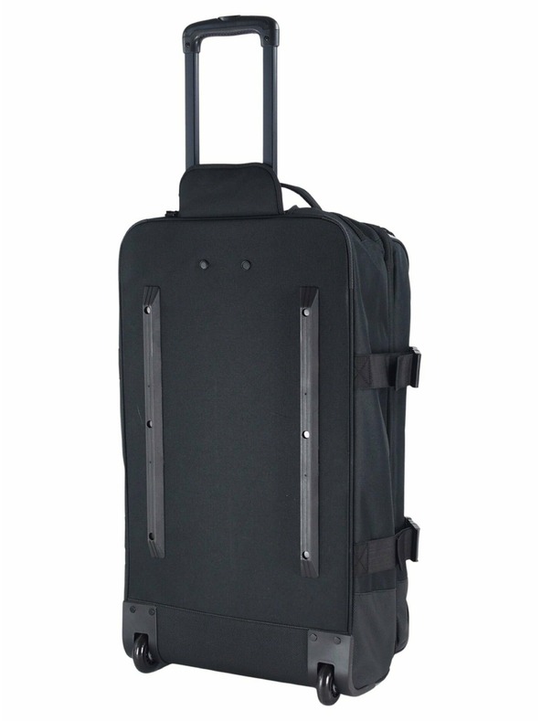 Meatfly Valiză Meatfly Contin Grey Heather | Negru | Volum 100 L