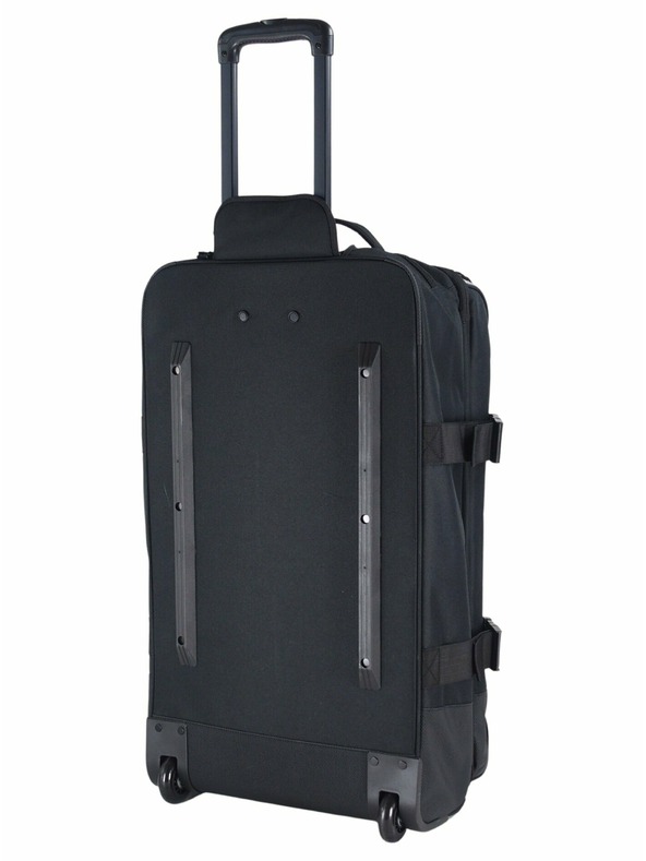 Meatfly Valiză Meatfly Contin Grey Heather | Negru | Volum 100 L