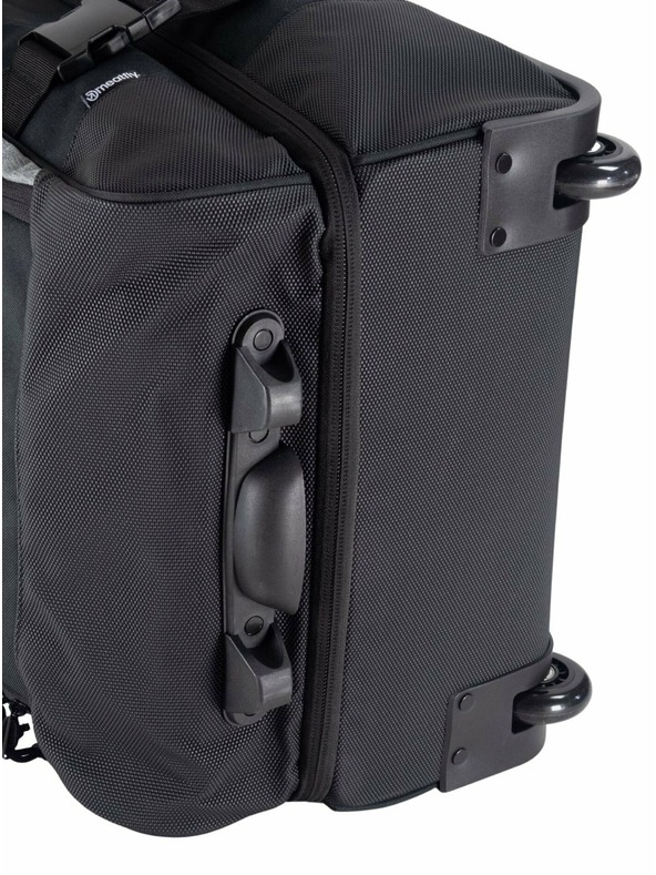 Meatfly Valiză Meatfly Contin Grey Heather | Negru | Volum 100 L